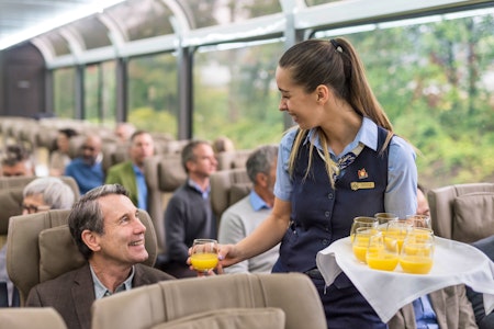 Onboard SilverLeaf Service Rocky Mountaineer